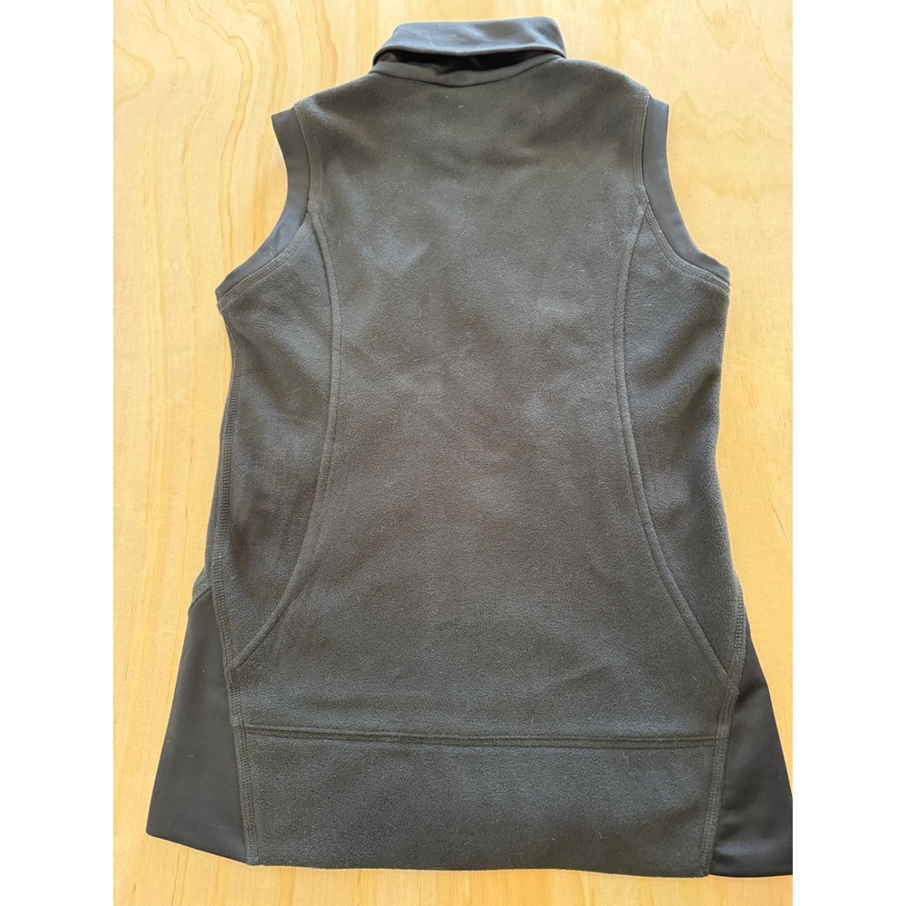 Columbia Kansas Jayhawks KU Fleece Vest Womens Small‎ Black Full Zip XL1942 - Picture 8 of 10